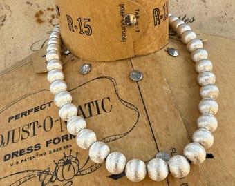 Vintage Tiffany & Co Sterling Silver Ball Necklace