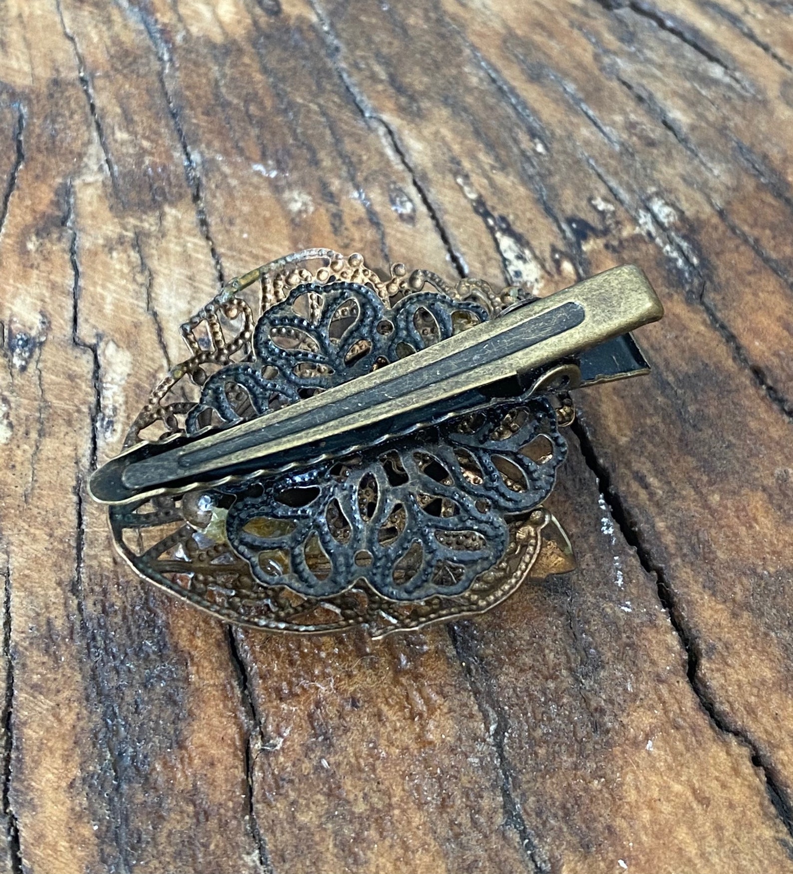Vintage Decorated Hair Clips 3 Etsy