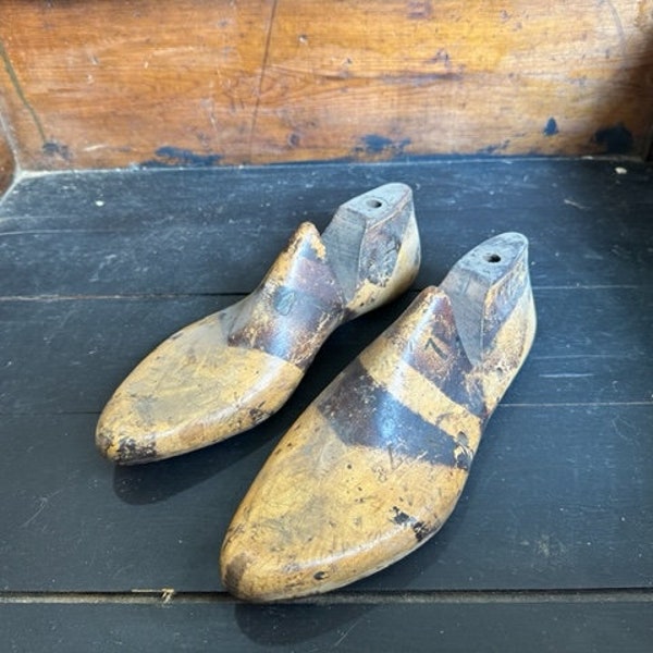 Vintage Pair of Wooden Men's Shoe Lasts