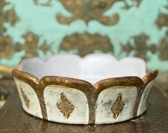 Vintage Florentine Pottery Dish