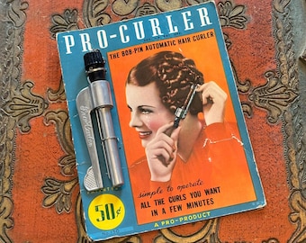 Vintage 1950's Pro-Curler Automatic Bob Pin Hair Curler Made in the USA