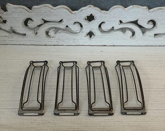 Vintage Ehrlich Rose Metal Hair Wavers Set of Four Made in the USA