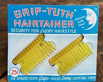 Vintage Grip Tuth Hairtainer Combs (6)