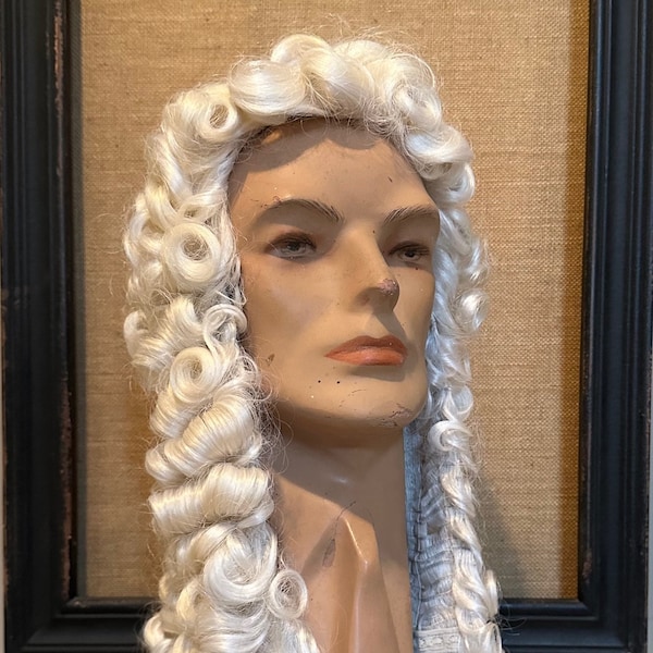 Vintage Theatrical Hairgood Victorian Costume Wig White Curls by Ideal