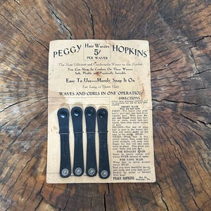 Vintage Peggy Hopkins Hårvågor Nya Gamla Lager Tillverkade i USA