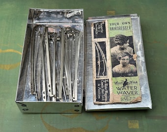 Rare Vintage Water Wavers by Green Witch for flapper waves (6) Made in the USA