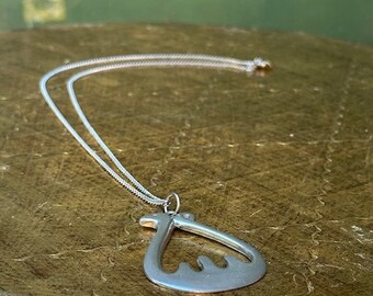 Vintage Estate Modernist "Viking Ship" Necklace