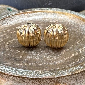 Vintage Estate YSL Clip Earrings Signed