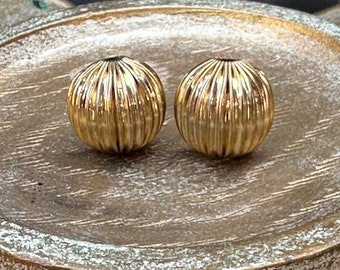 Vintage Estate YSL Clip Earrings Signed