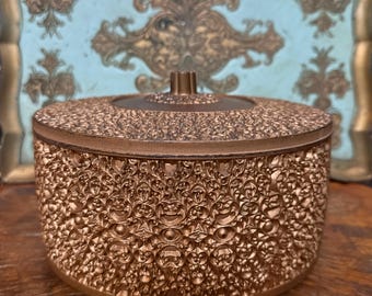 Vintage Mid Century Hollywood Regency Ornate Lucite Box