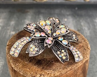 Vintage Marcasite & Rhinestone Brooch