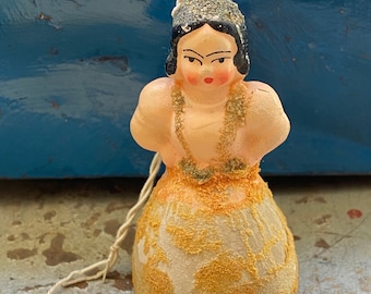 Vintage Small Lady Ornament