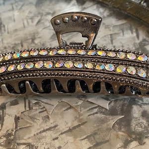 Vintage Hair Clamp with Rhinestones