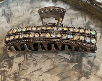 Vintage Hair Clamp with Rhinestones