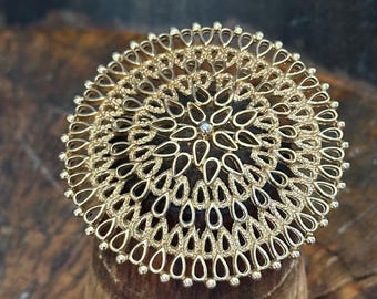 Vintage Estate Sarah Coventry Spiral Brooch