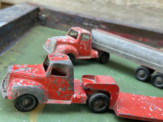 Camion De Pompier Tootsietoy En Métal - Miniature 11 Cm, Fabrication USA