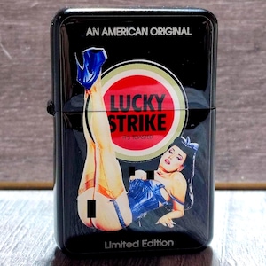 LUCKY STRIKE 限定 PIN UP GIRL  ZIPPO Rare Vintage Style Pin up Lucky Strike FREE ENGRAVE