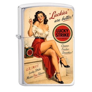 Lucky Strikes Zippo - Etsy