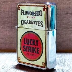 New Unique Vintage style Rare Crystal face Lucky Strike design for Zippo Personalized Cigars Cigarettes Gift Engraved Flip Top Retro Lighter