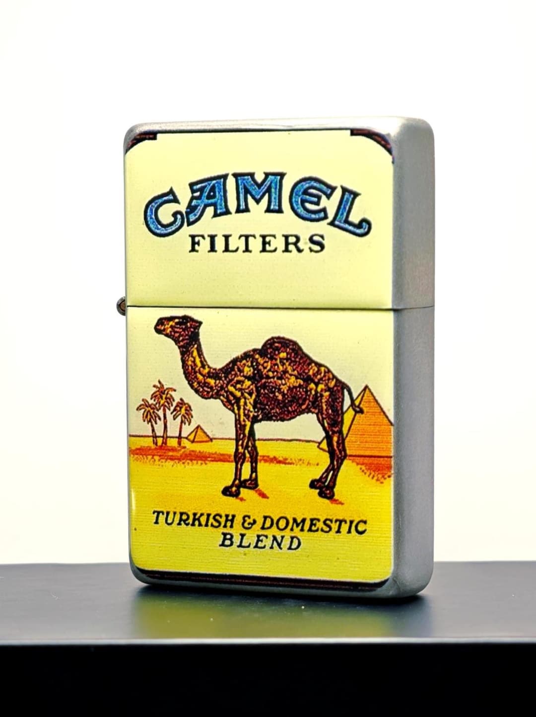 Camel ZIPPO or American Style Flip Top Lighter (personalize Gift