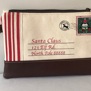 Santa Claus Crossbody Mail Bag | Handmade