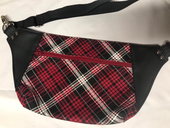 plaid fanny pack