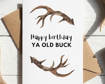 Punkcards - Divertenti Biglietti Di Compleanno Per Uomini, 'Older Than