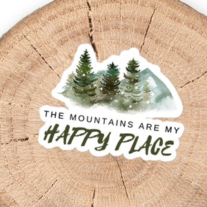 Sticker Les montagnes, c'est mon bonheur