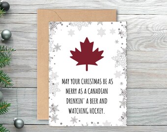 Christmas Card Canada - Etsy
