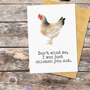 "Huhn-Grußkarte für spezielle jemand, überprüfen Sie heraus, lustige ""Huhn"" Karte für Ehepartner, Geburtstagskarte für Gehöft, Huhn Geschenk."