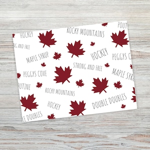 Jeu de 4 cartes postales du Canada, jeu de cartes postales canadiennes, cartes postales feuille d'érable rouge, cadeau pour un Canadien, envoyer un message, papier cartonné recyclé