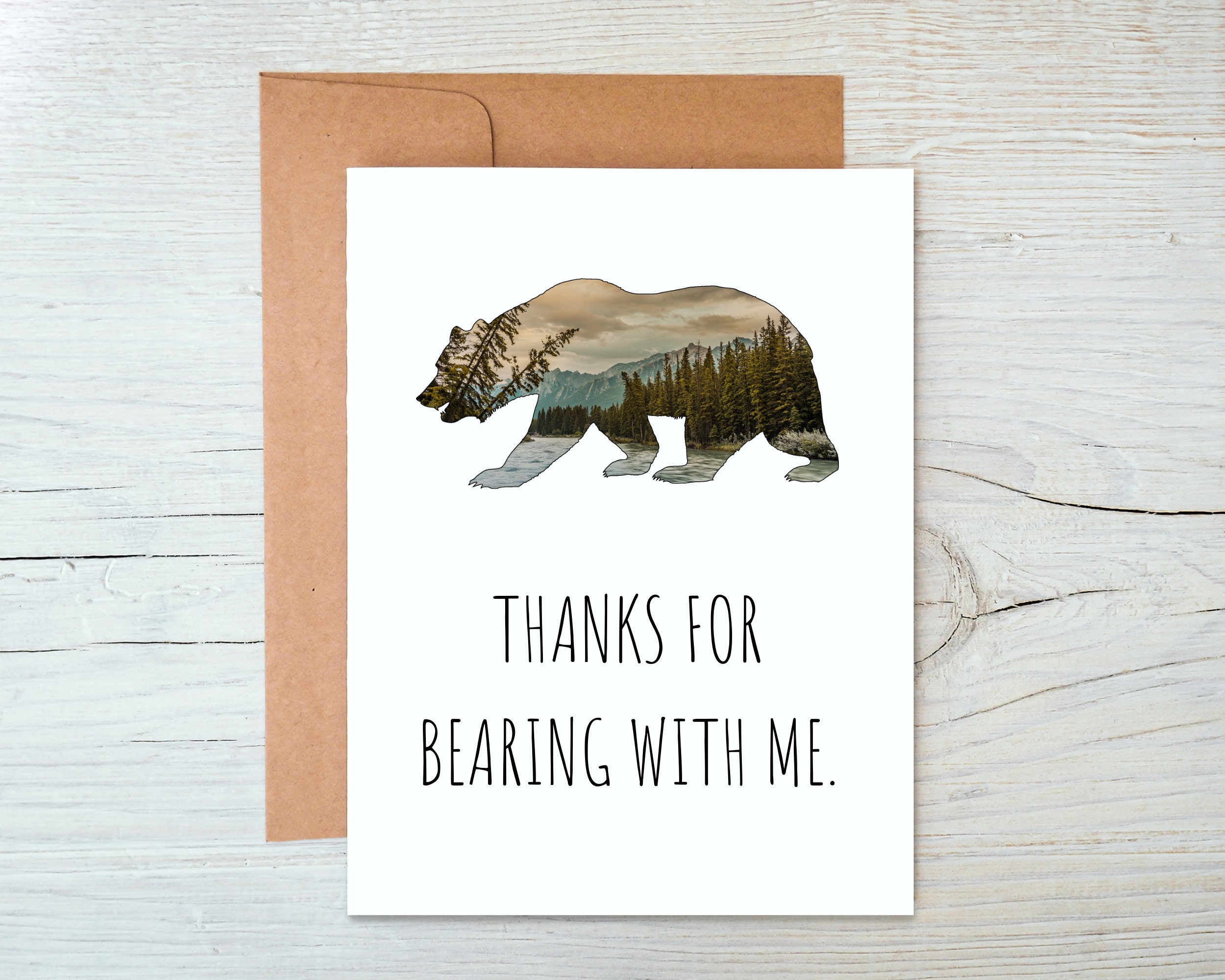 Bear Thank You Card