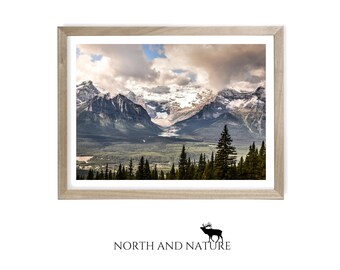 Canada Photography Print Instant download Art Prints Landscape Rundle Mountain in Banff Printable Mountain Alberta