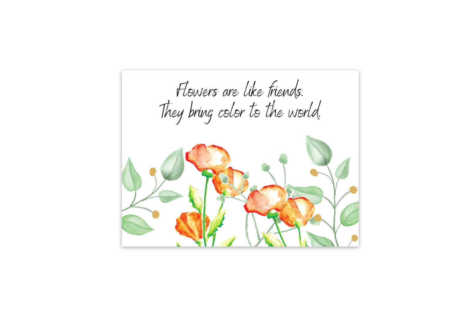 Flower Postcard Set Botanical Postcards Floral Postcard Etsy