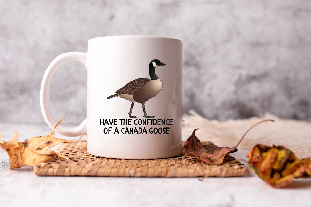 Canada Goose Coffee Mug: Funny Canadian Gift, Mental Health Mug