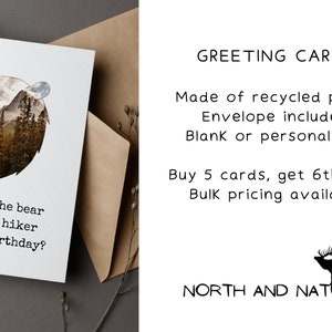 Adventure Greeting Card for Anniversary, Happy Camper Birthday Card, Wilderness Theme Card for Spouse, I Love You Card for Husband image 7