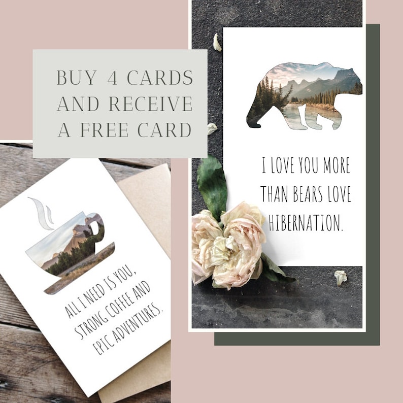 Banff National Park Eco Friendly Gift Custom Nature Card Personalized Waterfall Greeting Card Personalised Recycled Paper Card