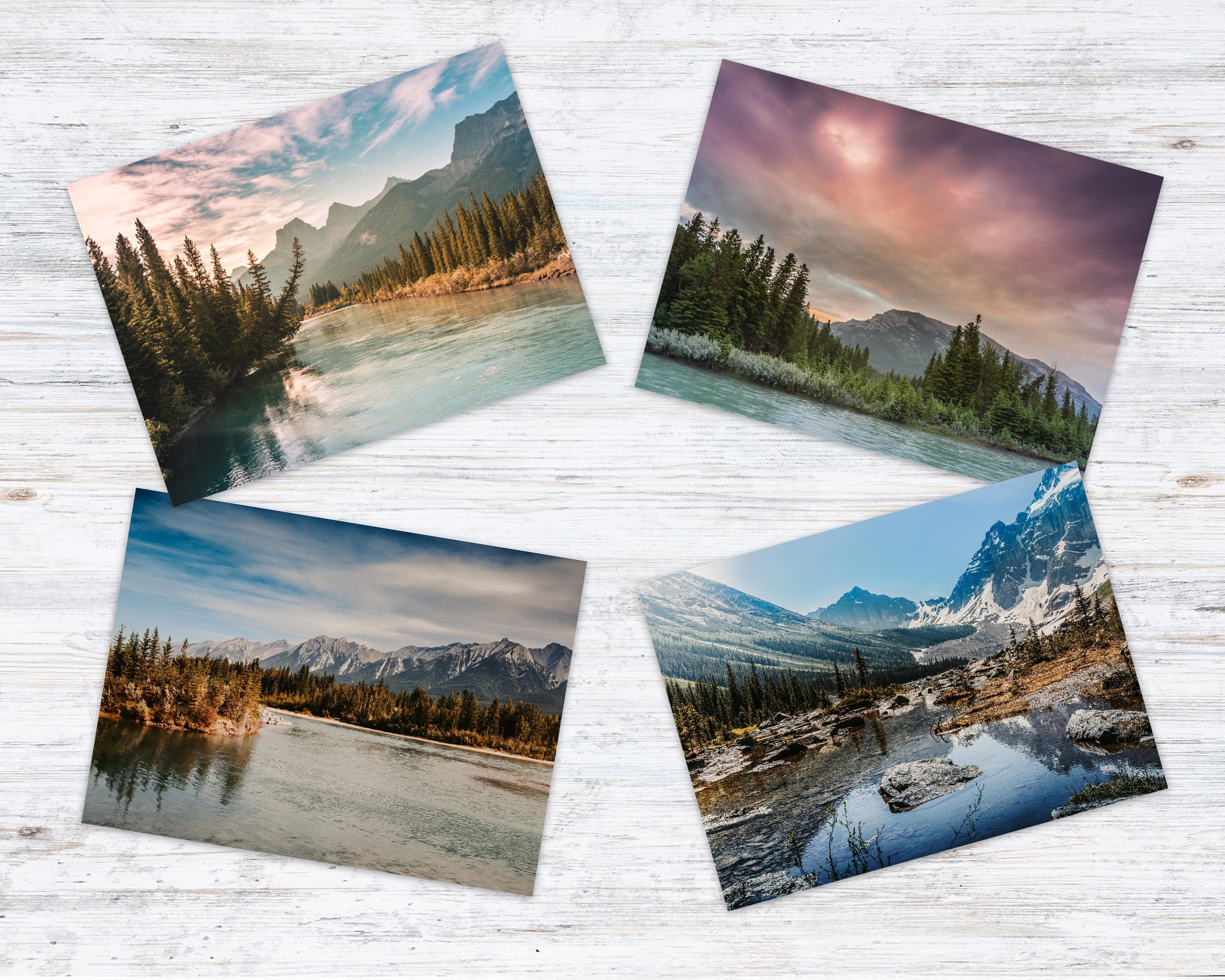 Mountain Postcard Set Nature Postcard Set of 4 Banff | Etsy