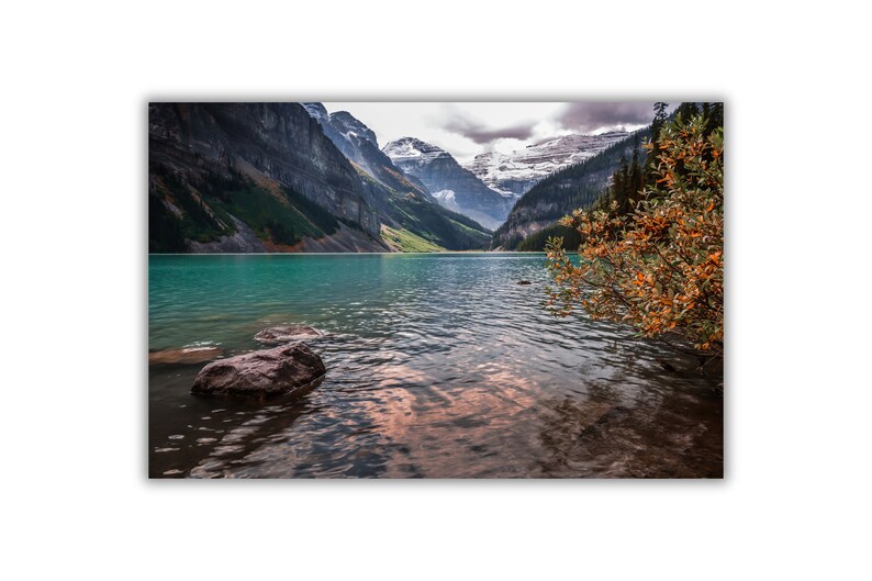 Autumn Mountain Wall Art for Living Room, Rocky Mountains Artwork, Picture of Mountains, Large Picture for Bedroom, Rustic Home Decor image 5