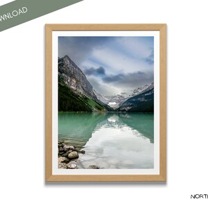 Lake Louise Photography Print: Banff Mountain Landscape (Digital Download)