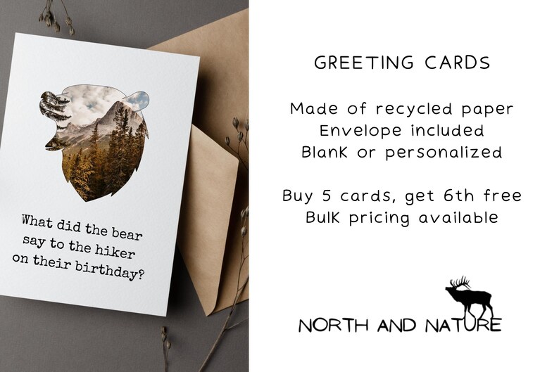Birch Tree Greeting Card for Birthday, Funny Tree Pun Birthday Card for Nature Lover, Nature Birthday Card for Hiker, Humorous Bday Card image 7