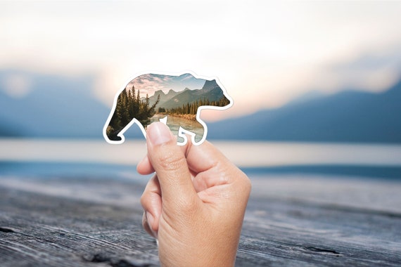 Mountain & Ocean Bear Decal Mountain & Ocean Bear Decal