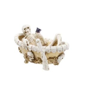 SKELETON IN BATHTUB  Halloween Figurine Decoration New