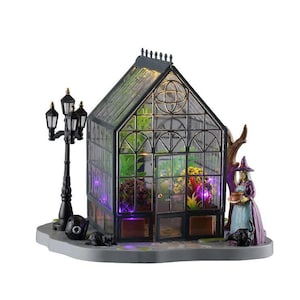Lemax AGATHA'S GREENHOUSE # 64634 Spooky Town Village Lighted Building 2026 NEW
