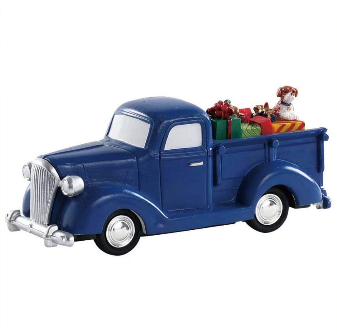 Lemax TIS BETTER to GIVE # 84368 Blue Truck Toys Christmas Village ...
