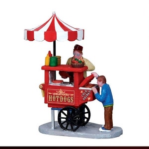 Lemax HOT DOG CART #12932 クリスマス ビレッジ アクセサリー フィギュア 2011 新小売パッケージ