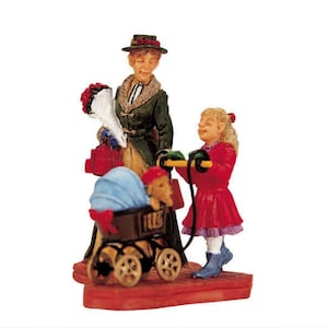 Lemax OUT FOR A STROLL # 22604 Christmas Village Accessories  Figurine 2002 Retired Discontinued New Retail Packaging