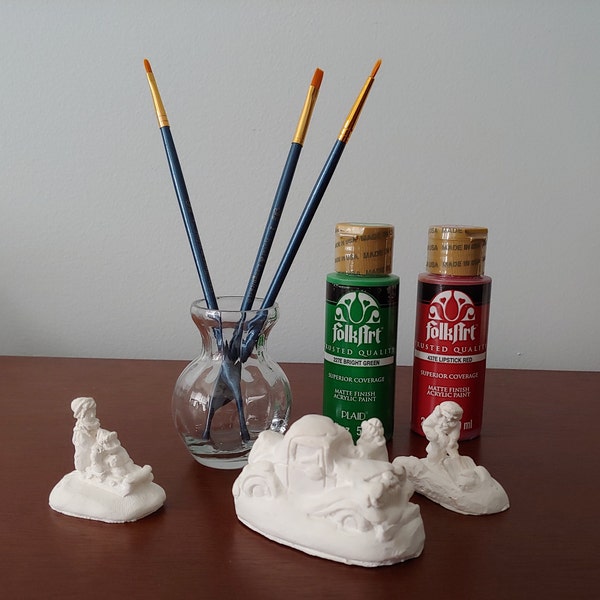 Ceramic Figurines to Paint Christmas Etsy