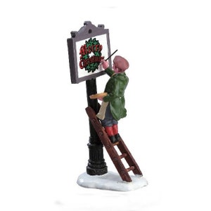 Lemax SIGN PAINTER #12527 Caddington Christmas Village Figurines 2001 New Retail Packaging