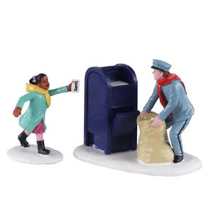 Lemax JUST IN TIME # 02944 Mailman Santa Letter Christmas Village  Accessories Figurine 2020 New Retail Packaging